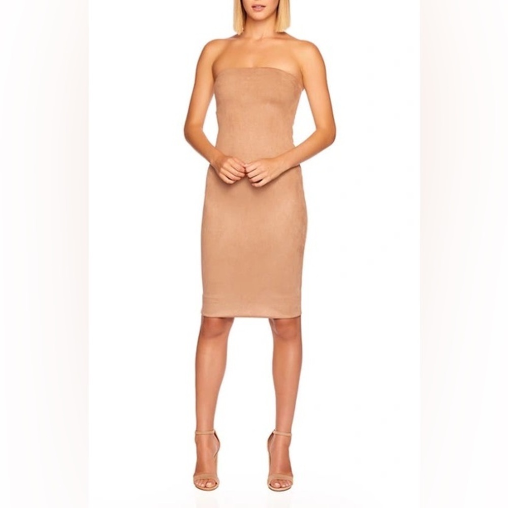 Susana Monaco Nude Strapless Dress